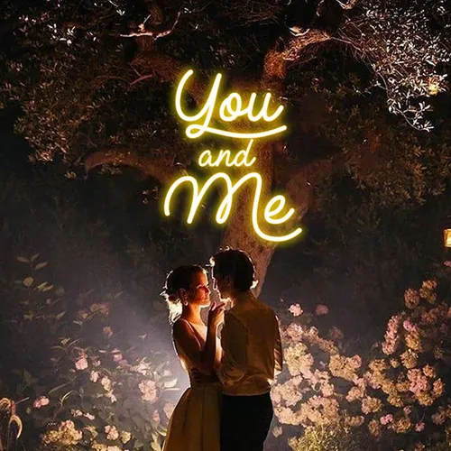 You And Me Neon Sign - Custom Banners Now
