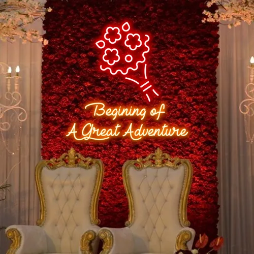 Beginning of a Great Adventure Neon Sign - Custom Banners Now