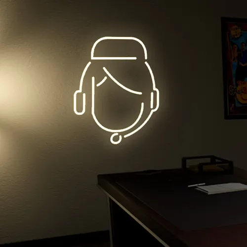 Customer Care Neon Sign - Custom Banners Now