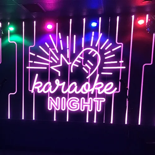 Karaoke Night Neon Sign - Custom Banners Now