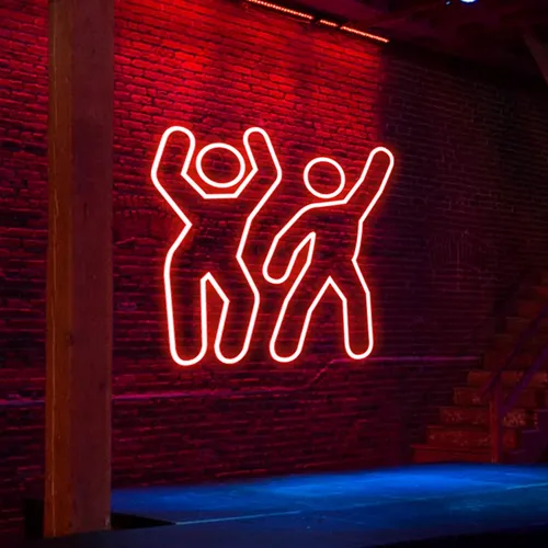 Dancing People Neon Sign - Custom Banners Now