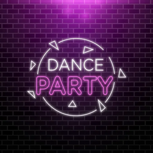Dance Party Neon Sign - Custom Banners Now