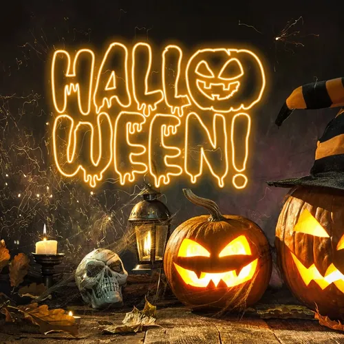 Halloween Neon Sign - Custom Banners Now