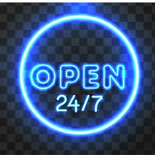 Open Neon Sign - Custom Banners Now