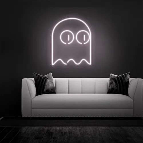 Ghost Neon Sign - Custom Banners Now