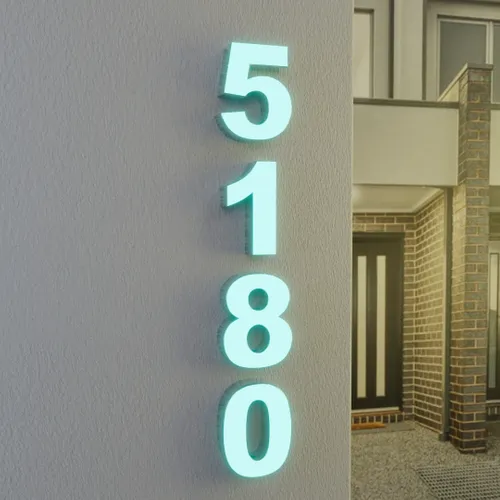 Face Lit House Number - Custom Banners Now