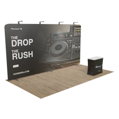 Custom Zip Up Trade Show Display 20' x 10' - Custom Banners Now