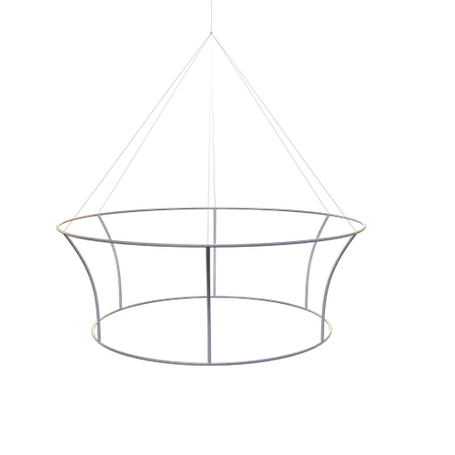 Custom Tapered Circle Personalized Trade Show Hanging Signs - Custom Banners Now