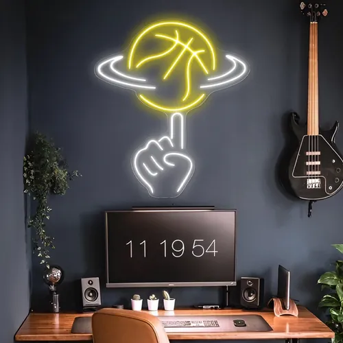 Ball Toss Neon Sign - Custom Banners Now