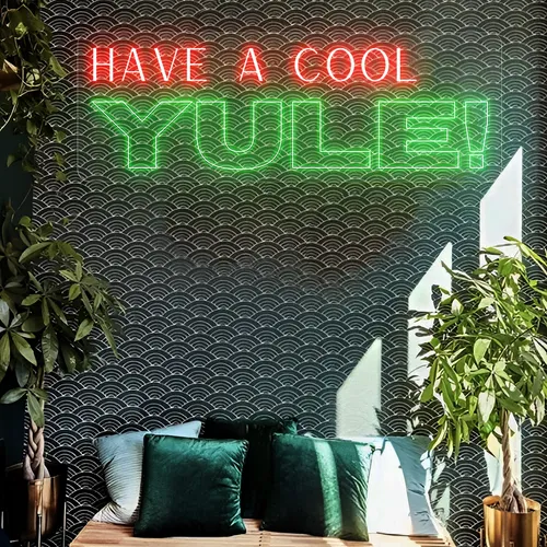 Have a Cool Yule! Neon Sign - Custom Banners Now