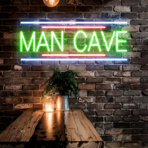 Man Cave Neon Sign - Custom Banners Now