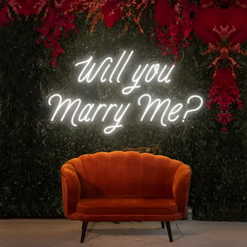 Will You Marry Me LED Neon Sign - Custom Banners Now