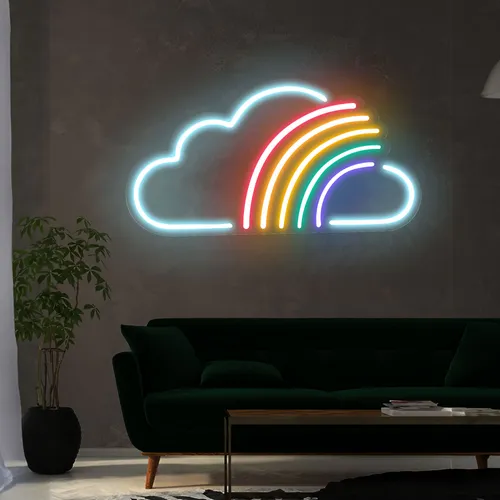 Rainbow Neon Sign - Custom Banners Now