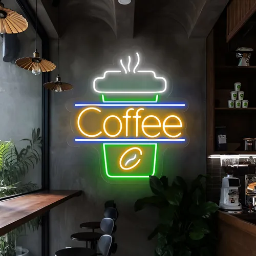 Coffee Neon Sign - Custom Banners Now