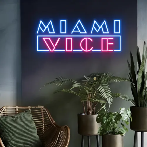Miami Vice Neon Signs - Custom Banners Now