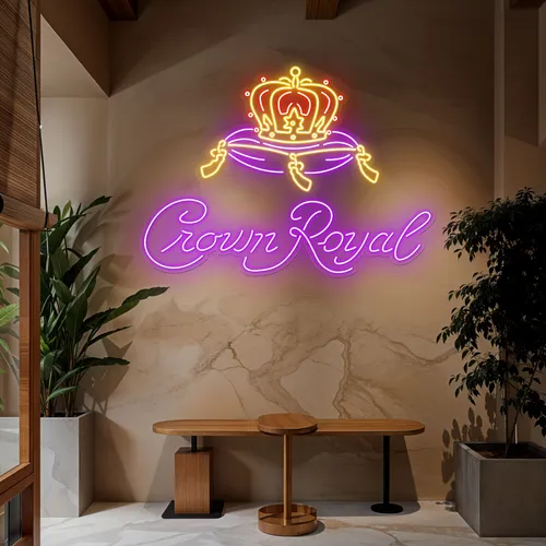 Crown Royal Neon Sign - Custom Banners Now