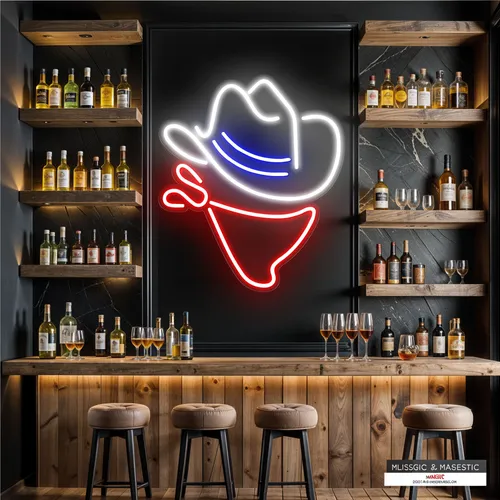 Cowboy Neon Sign - Custom Banners Now
