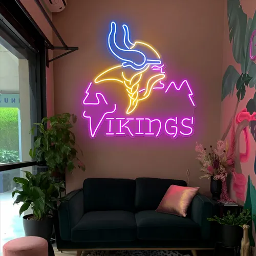 Vikings Neon Sign - Custom Banners Now
