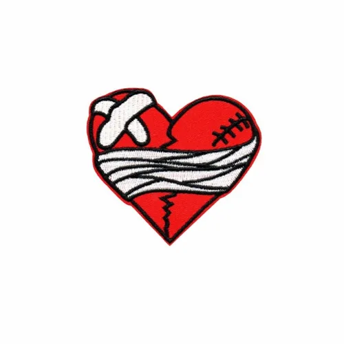 Battered Heart Patch - Custom Banners Now