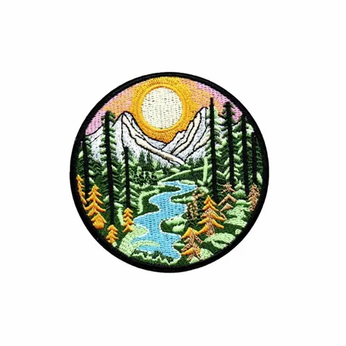 Coloful Mountain Valley Patch - Custom Banners Now