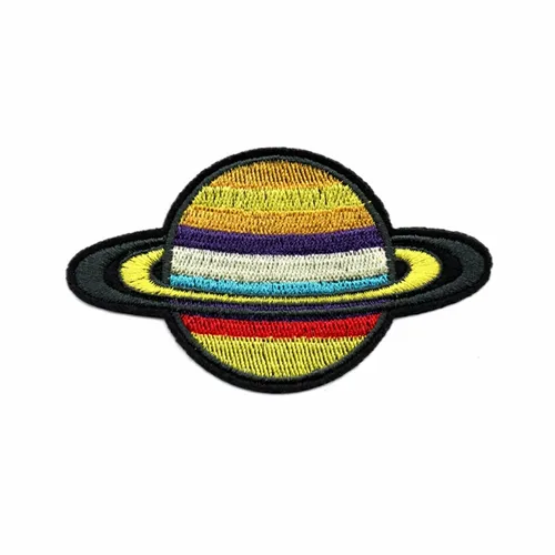 Colorful Ringed Planet Patch - Custom Banners Now