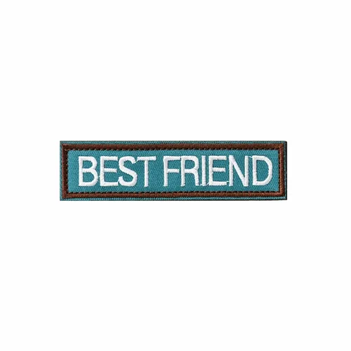 Blue and Brown Best Friend Patch - Custom Banners Now