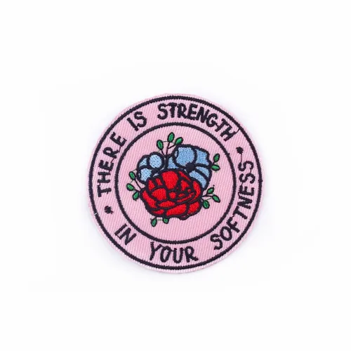 Pink Strength in Softness Patch - Custom Banners Now