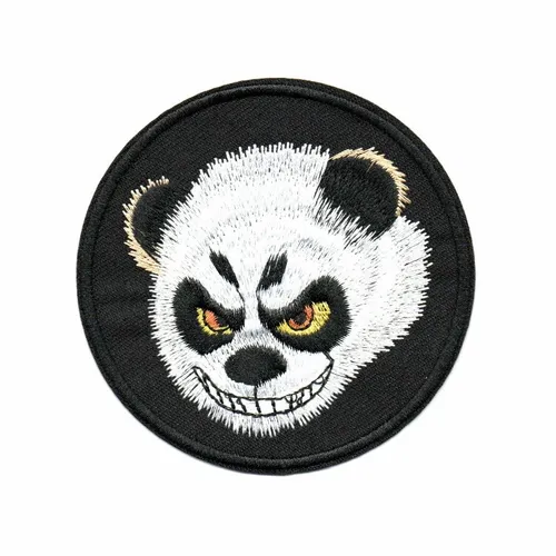 Black Angry Panda Patch - Custom Banners Now