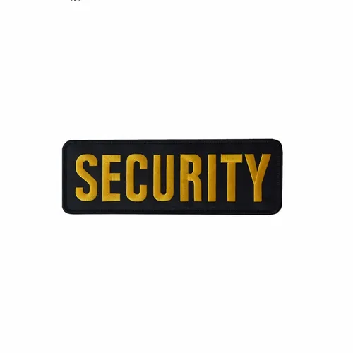 Black and Yellow Security Patch - Custom Banners Now