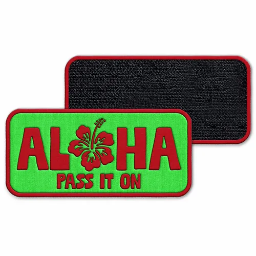 Rectangle Aloha Velcro Patch - Custom Banners Now