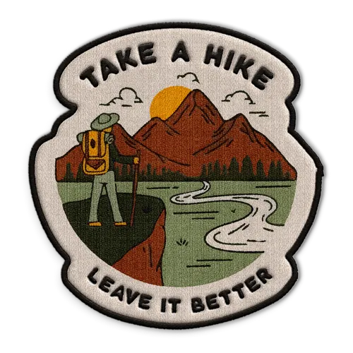 Take A Hike Hat Patch - Custom Banners Now