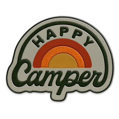 Happy Camper Hat Patch - Custom Banners Now