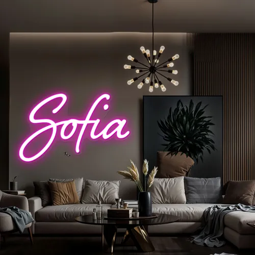 Sofia Name Neon Sign - Custom Banners Now