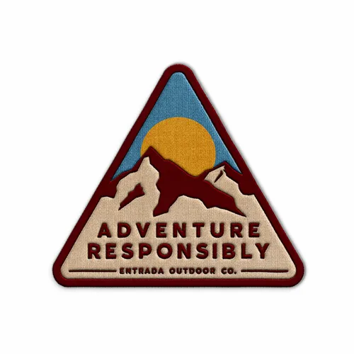 Triangle Adventure Responsibly Iron On Patch - Custom Banners Now
