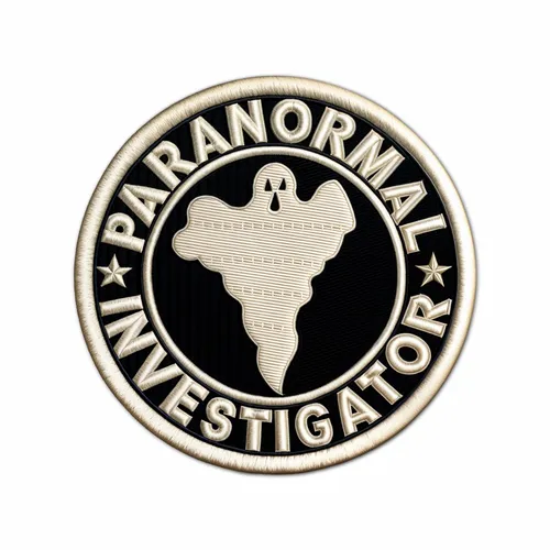 Round Paranormal Investigator Iron On Patch - Custom Banners Now