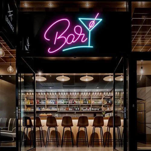 Oh Cocktail Bar Neon Sign - Custom Banners Now