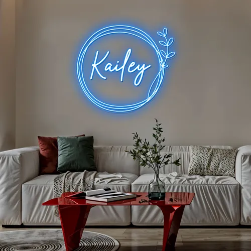 Boho Kailey Name Neon Sign - Custom Banners Now
