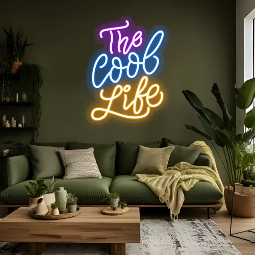 The Cool Life Neon Sign - Custom Banners Now