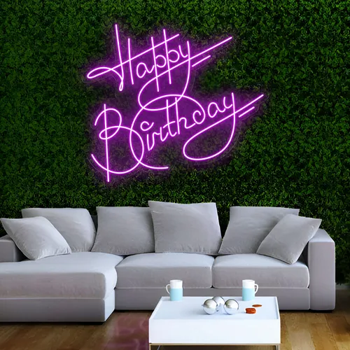 Oh So Hot Happy Birthday Neon Sign - Custom Banners Now
