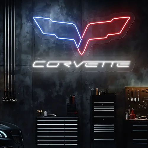 Corvette Neon Signs - Custom Banners Now