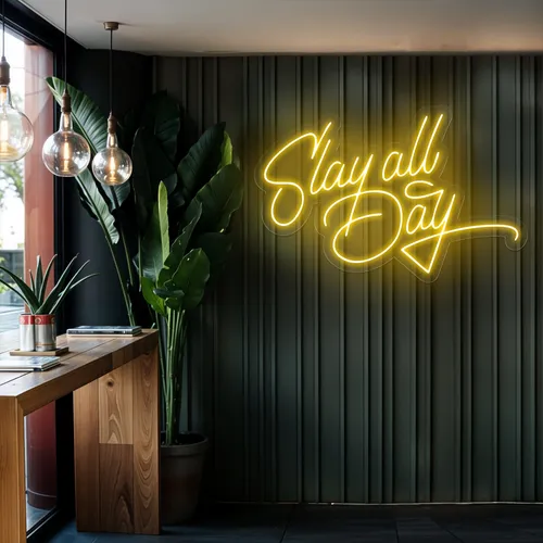 Slay All Day Neon Sign - Custom Banners Now