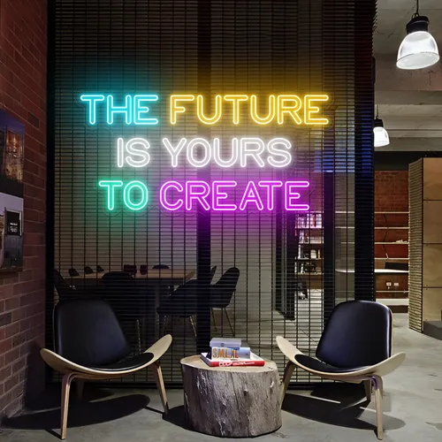 Limitless The Future is Yours to Create Neon Sign - Custom Banners Now