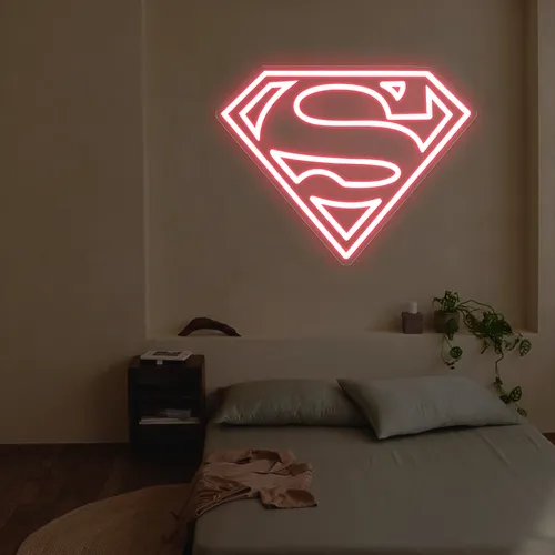 Superman Neon Sign - Custom Banners Now