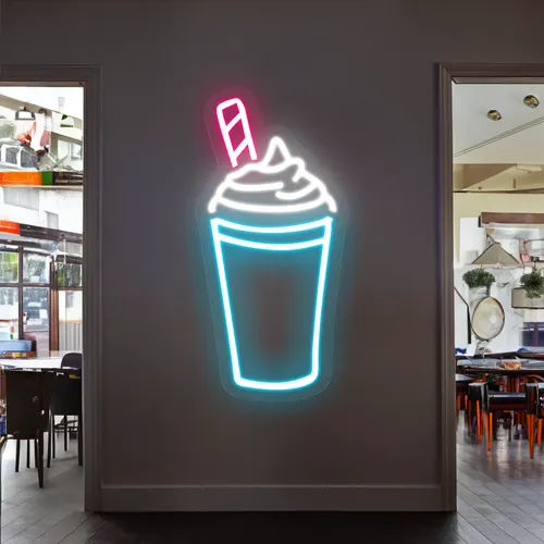 Fizz Glass Neon Sign - Custom Banners Now