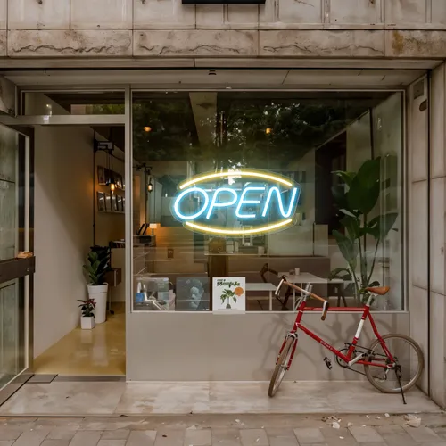 Open Window Neon Sign - Custom Banners Now