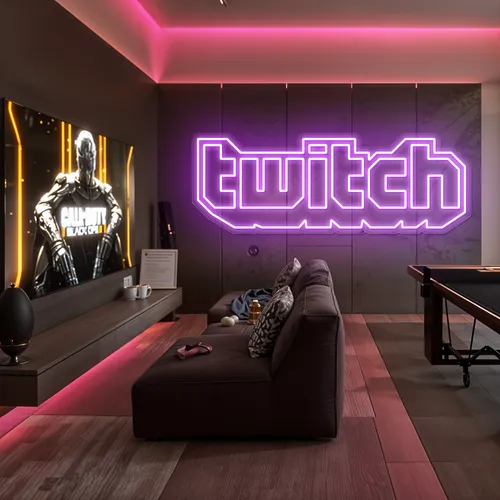 Twitch Streamer Neon Sign - Custom Banners Now