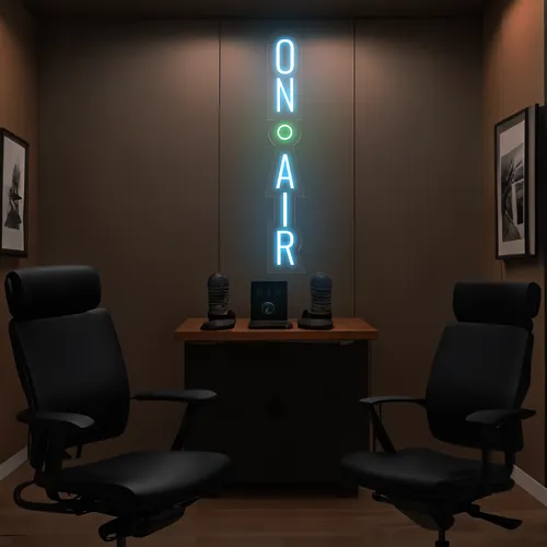 On Air Vertical Neon Sign - Custom Banners Now