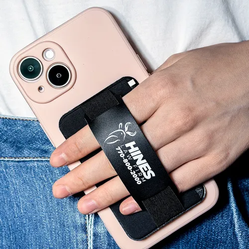 Leather Phone Wallet with Hand Grip - Custom Banners Now