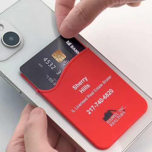 Silicone Phone Wallet Card Holder - Custom Banners Now