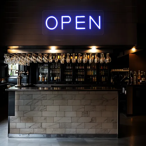 Mini Open Neon Sign - Custom Banners Now